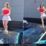 Viral Video: Woman Dances On Roof Of Lamborghini, Smashes Windshield