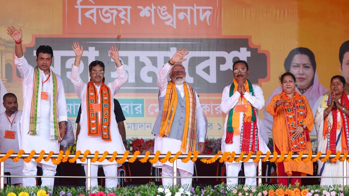 PM Modi focuses on welfare, development initiatives in Tripura rally