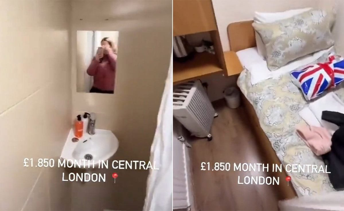 Watch: Woman Gives Tour Of Her Tiny Flat In London With Rs 2 Lakh Rent, Internet Reacts