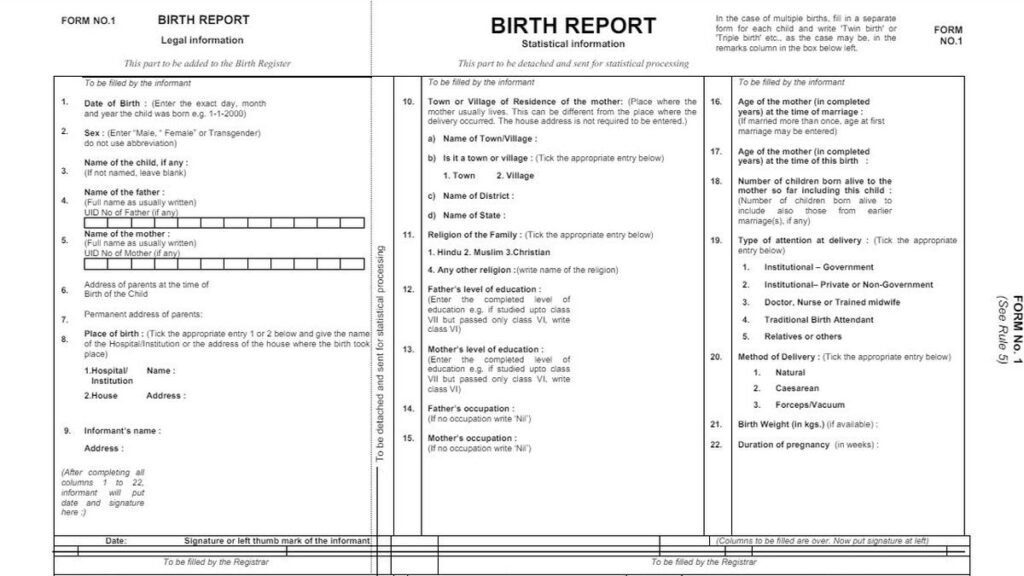 Government to record parents’ religion to register births