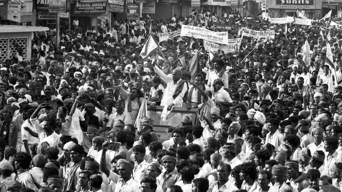 A leader who strove for farmers’ welfare, spearheading protests across Tamil Nadu