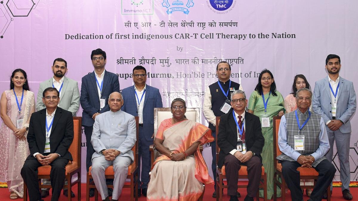 President launches India’s first homegrown CAR T-cell therapy for cancer treatment, calls it ‘new hope’