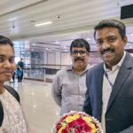 One of the 17 Indian crew members of MSC Aries returns home