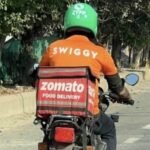 Internet Abuzz Over Food Delivery Agent Carrying Zomato Bag, Wearing Swiggy Shirt And Zypp Helmet