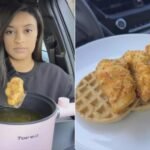 Watch: Woman Cooks Fried Chicken In Her Car And The Internet Has Many Questions