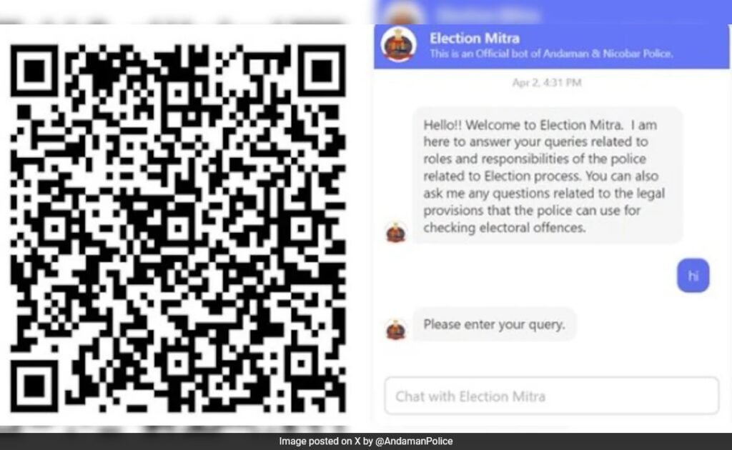 ‘Election Mitra’: Andaman Cops Develop Chatbot For Effective Policing During Polls