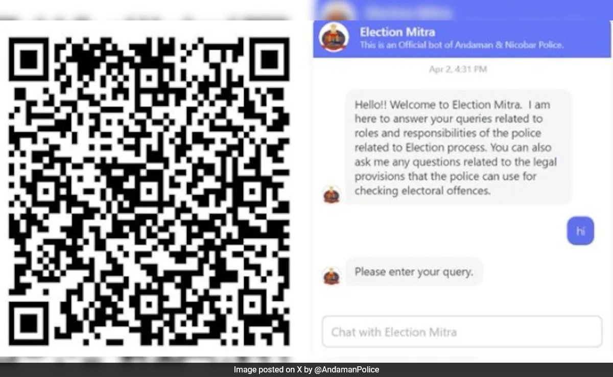 ‘Election Mitra’: Andaman Cops Develop Chatbot For Effective Policing During Polls