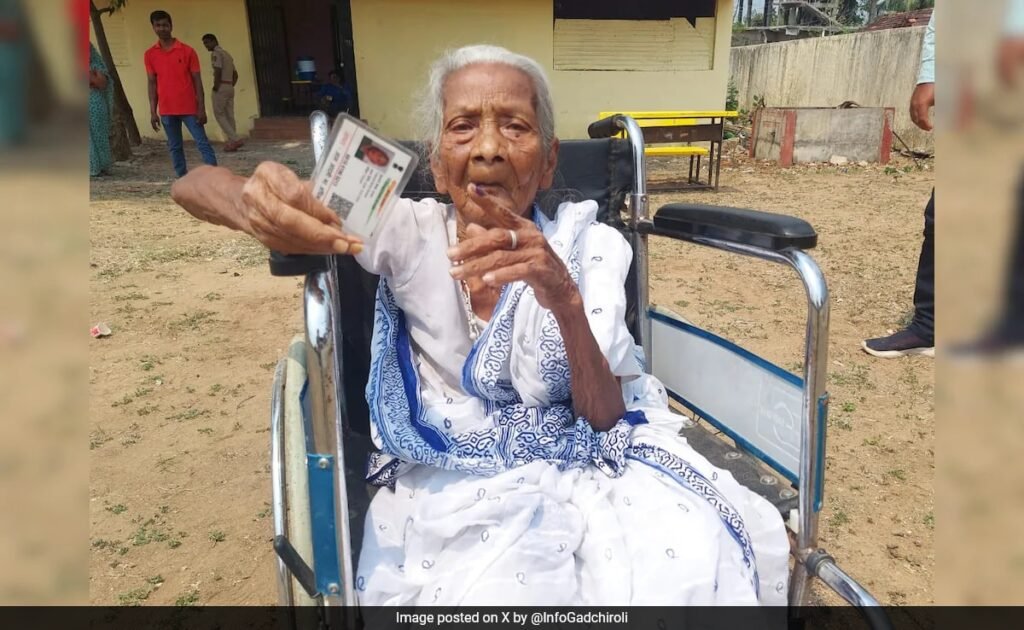 111-Year-Old Maharashtra Woman Votes At Poll Booth, Ditches Home Voting