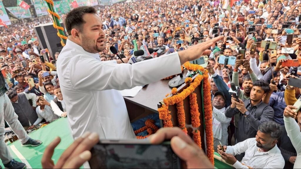 Tejashwi spreads his net far and wide