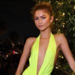 Zendaya’s Plunging Green Gown Cinched With A Tennis Ball Is A Smash, Even Off The Court