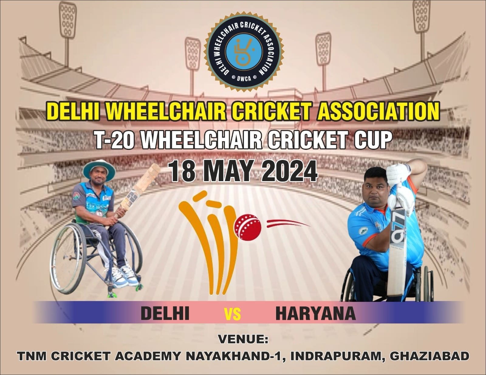 dwcacricket.in Delhi wheelchair cricket association organizes t20 worldcup