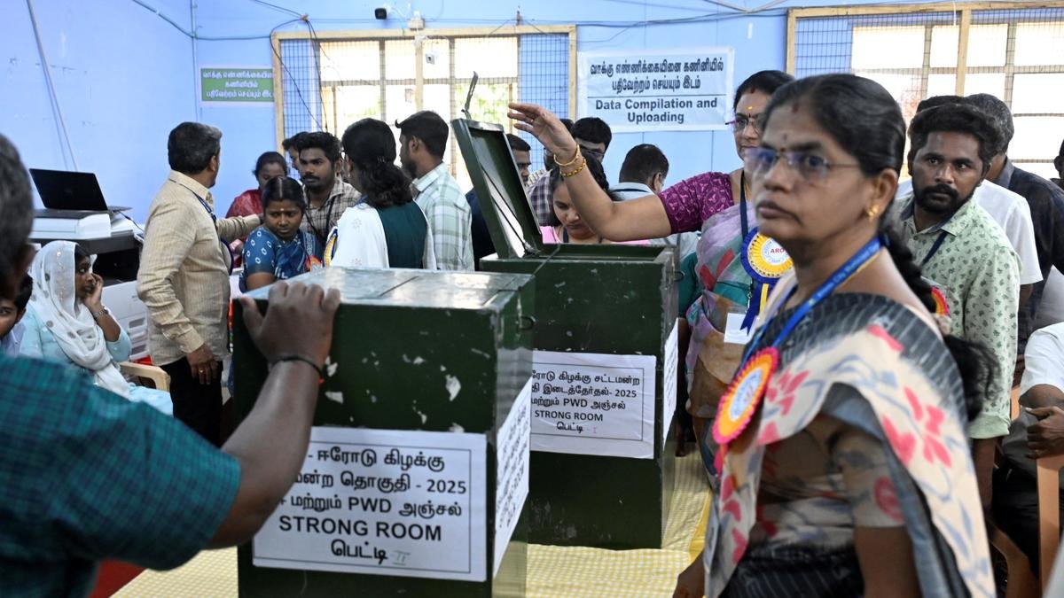 Erode (East) bypoll 2025: Counting of vote begins