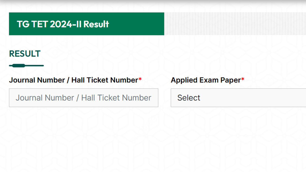 TGTET-2024-II results declared, 31.21% pass percentage for Paper-II