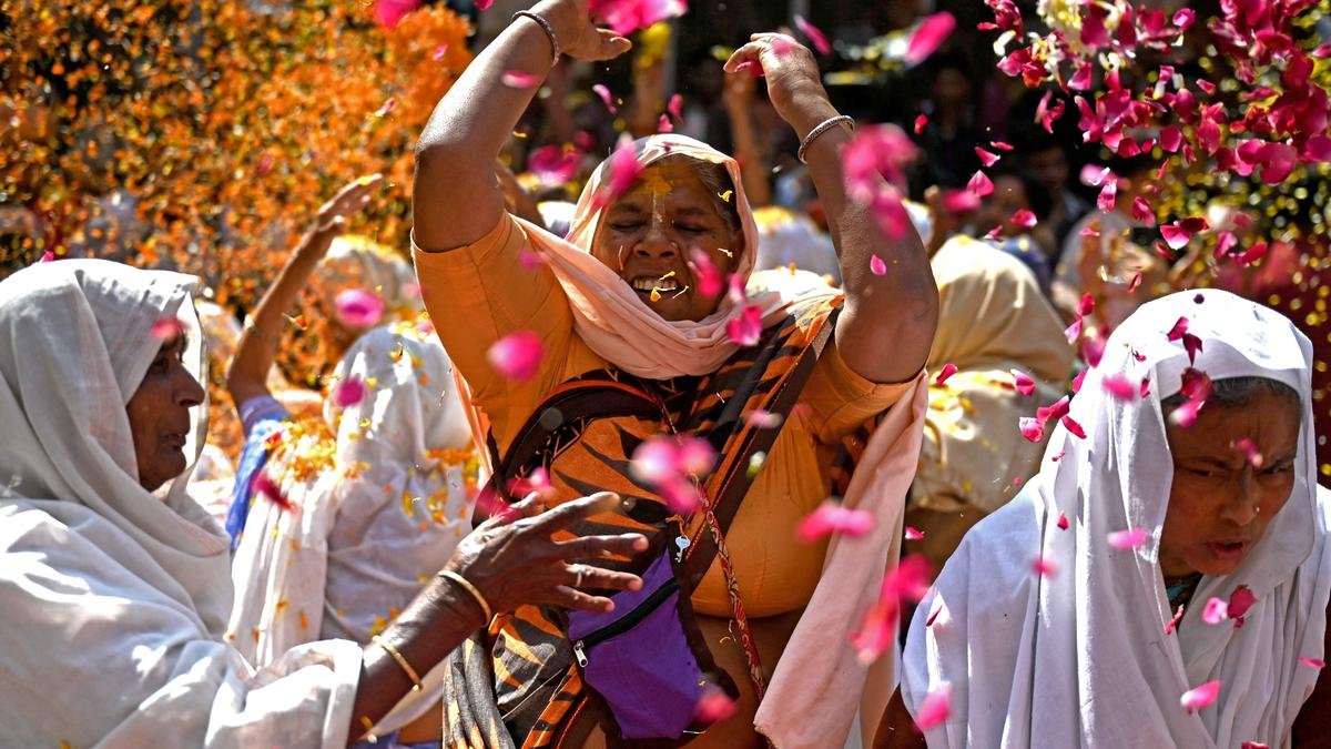 ‘Widows Holi’ celebrated in Vrindavan with colours and joy