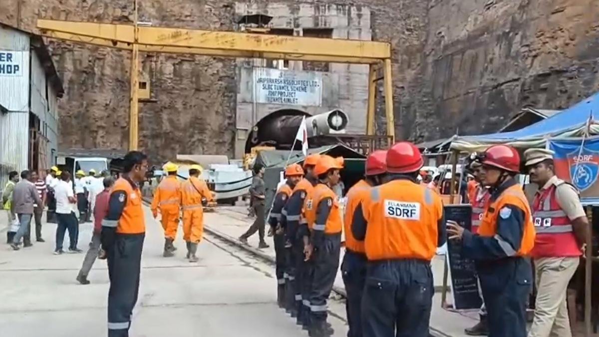 Telangana tunnel collapse: Search operations underway to locate seven missing persons